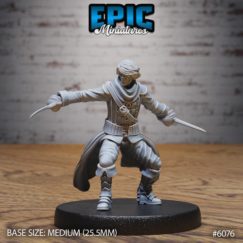 Miniature sea adventurer - d&d,